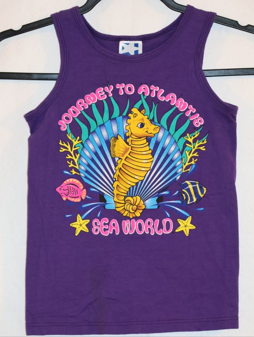 Vintage SeaWorld Journey To Atlantis Kids' Tank Top.